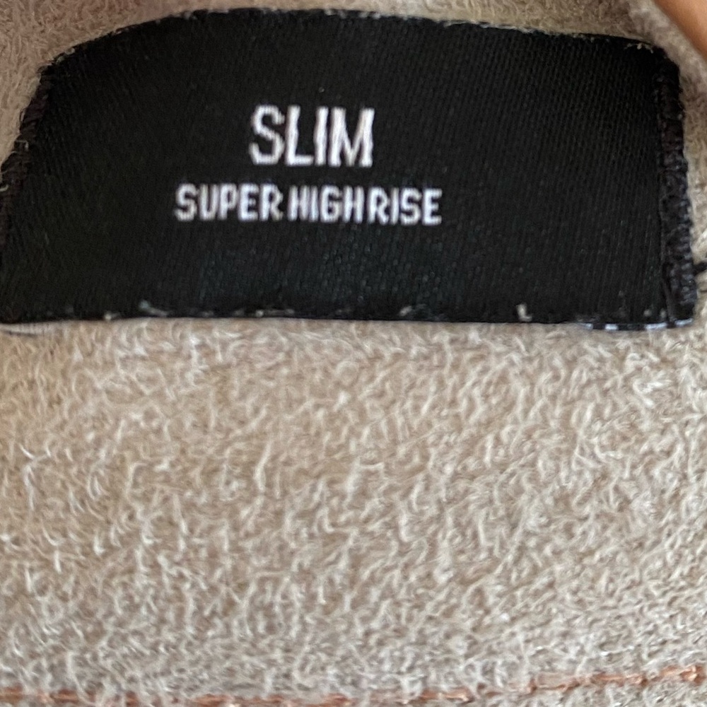 Express Tan Faux Leather Pants Size 10 - Picture 3 of 8